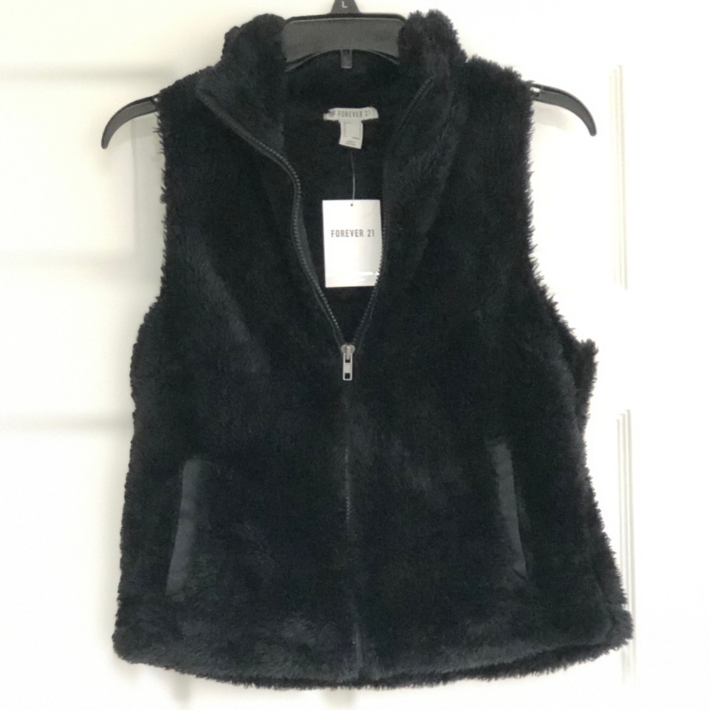 Youth Black velvet vest